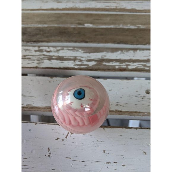Jesco pink eyeball ball Halloween figurine movable - Picture 1 of 4